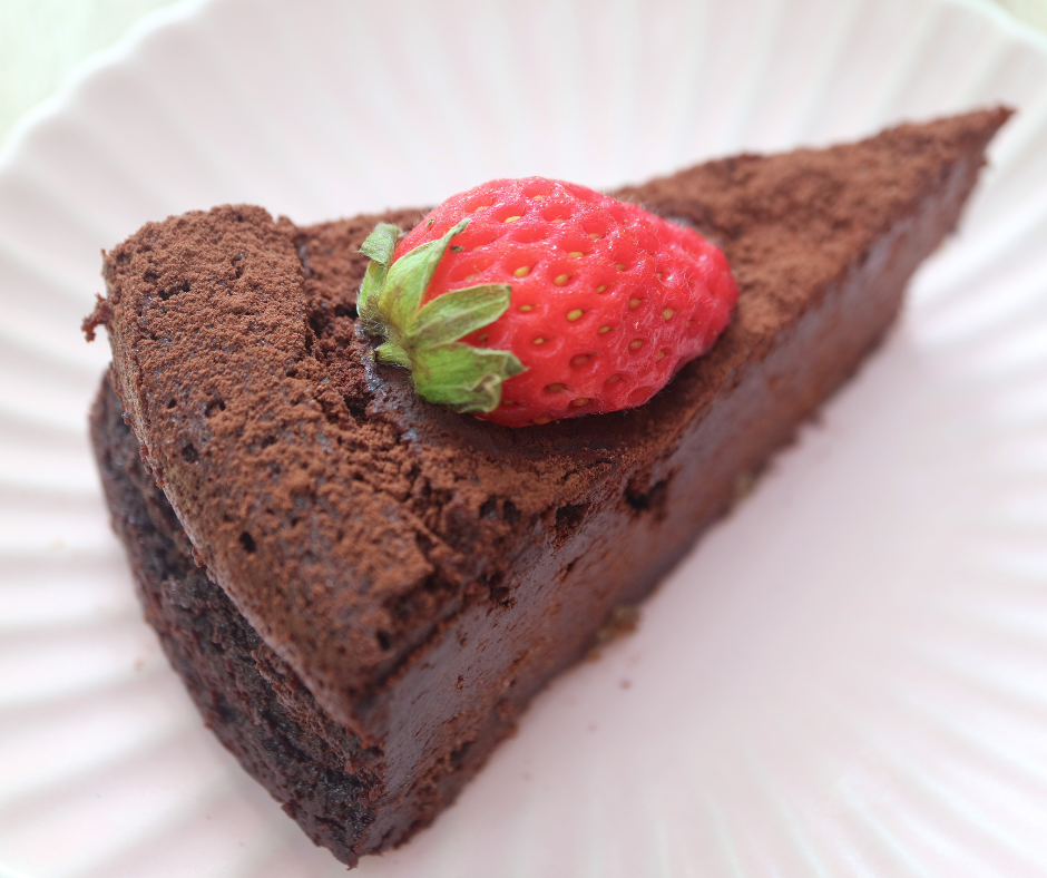 flourless chocolate cake recipe vegetarian times mother's day menu dessert gluten-free