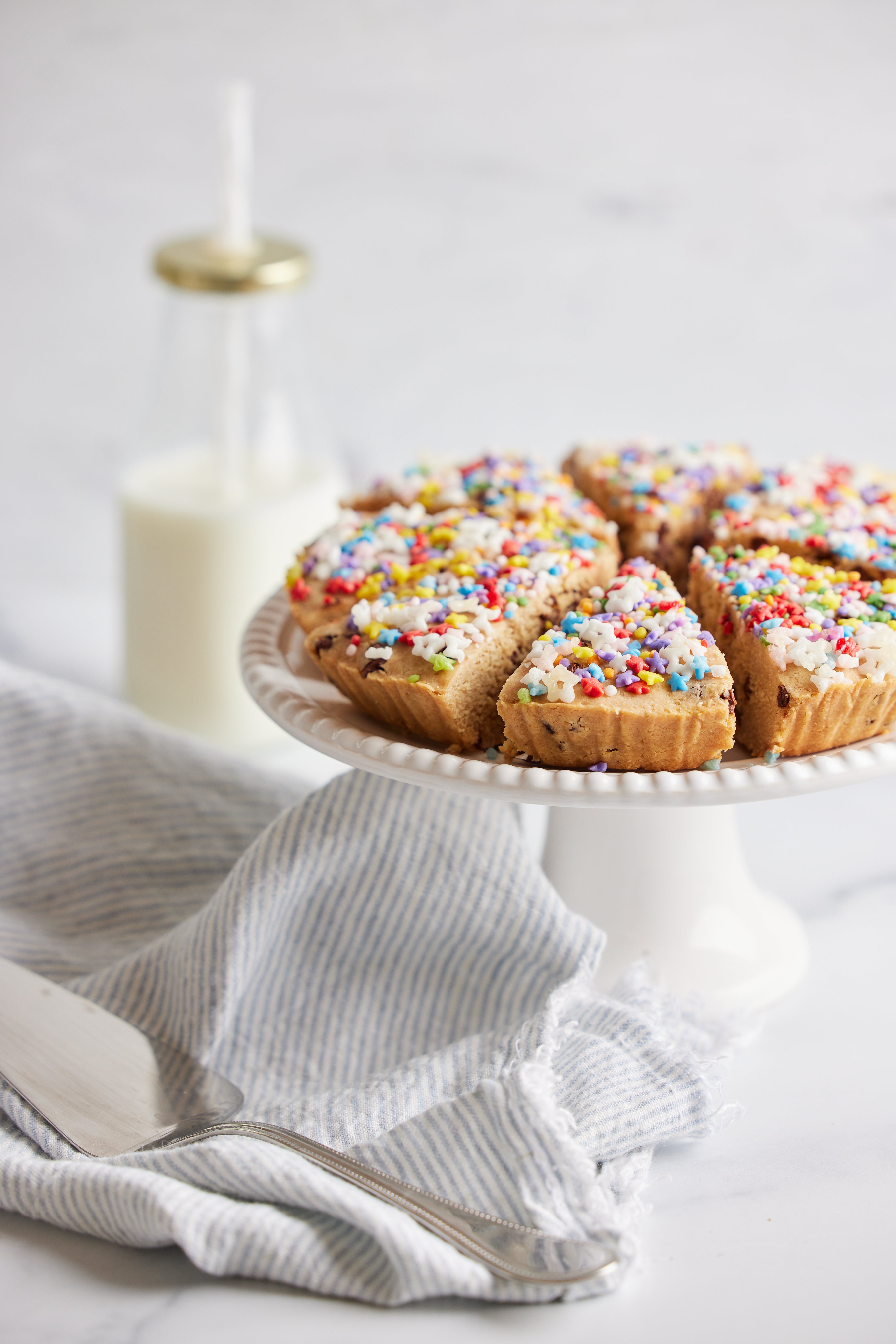 Rainbow Sprinkle Cookie Pie