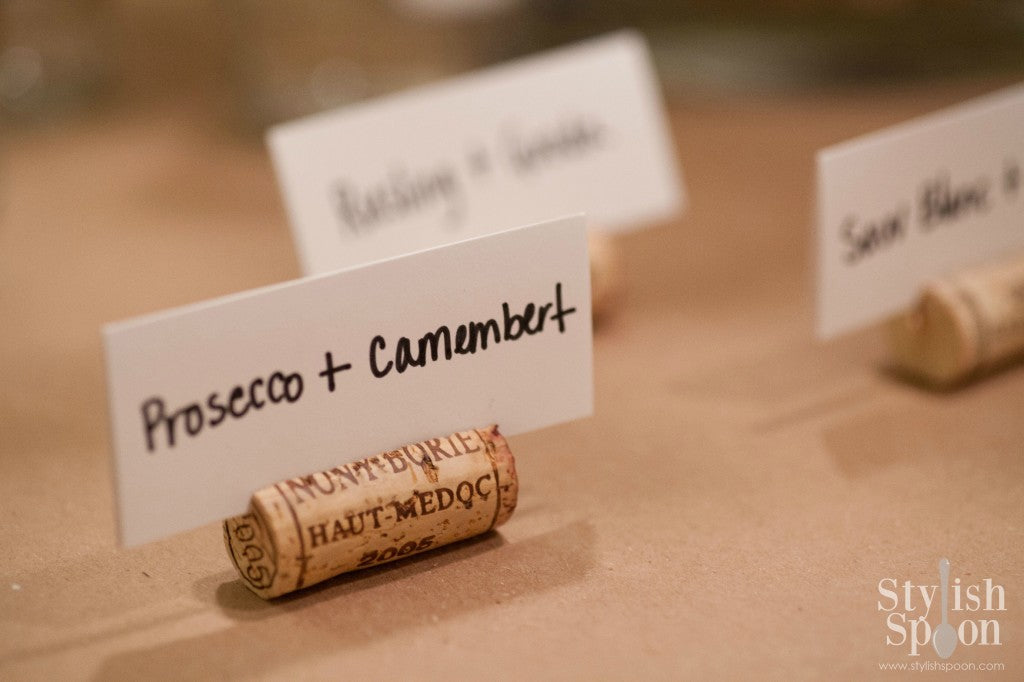 wine cork place card holders prosecco
