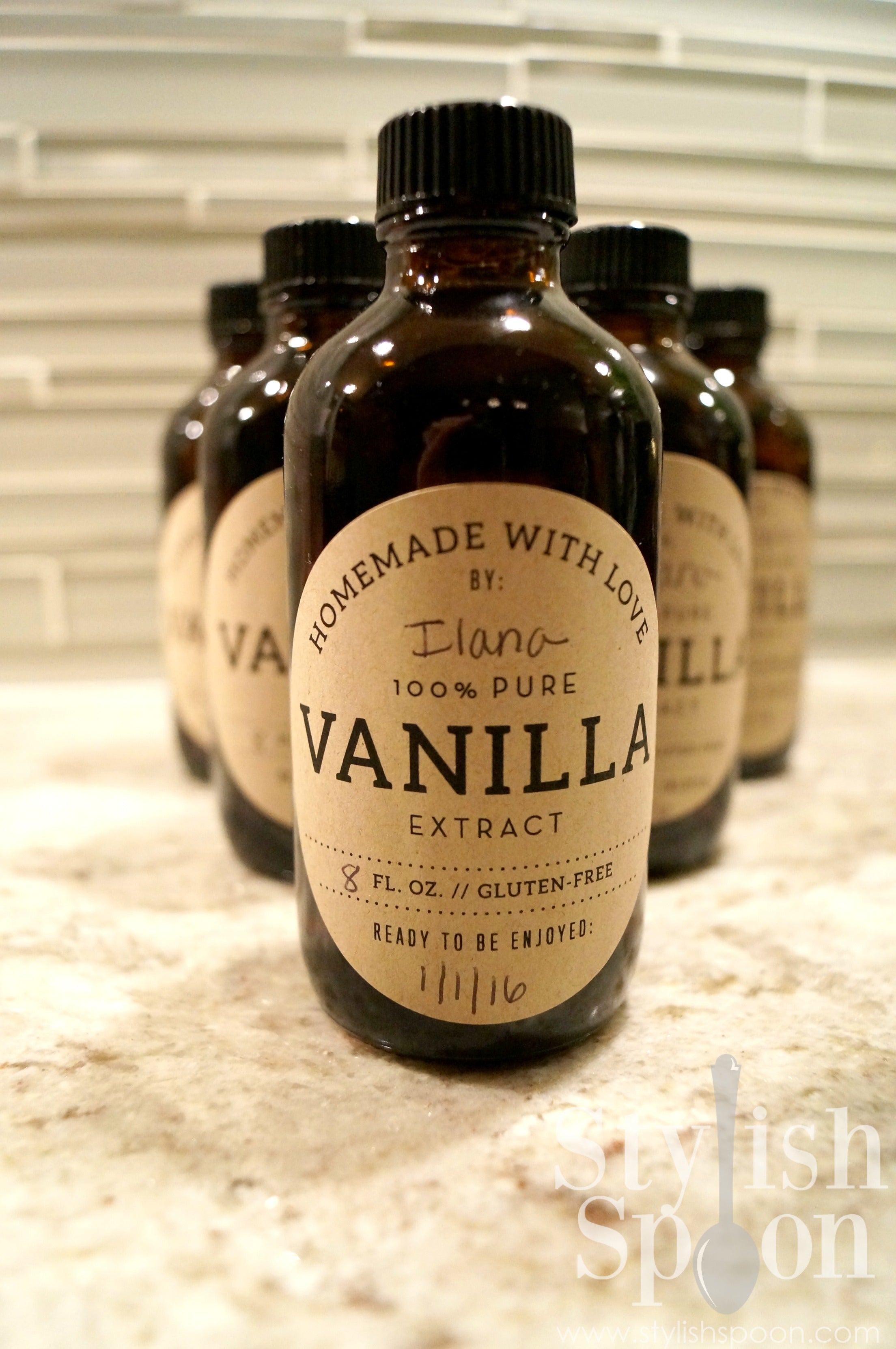 Homemade Vanilla Extract Label Template