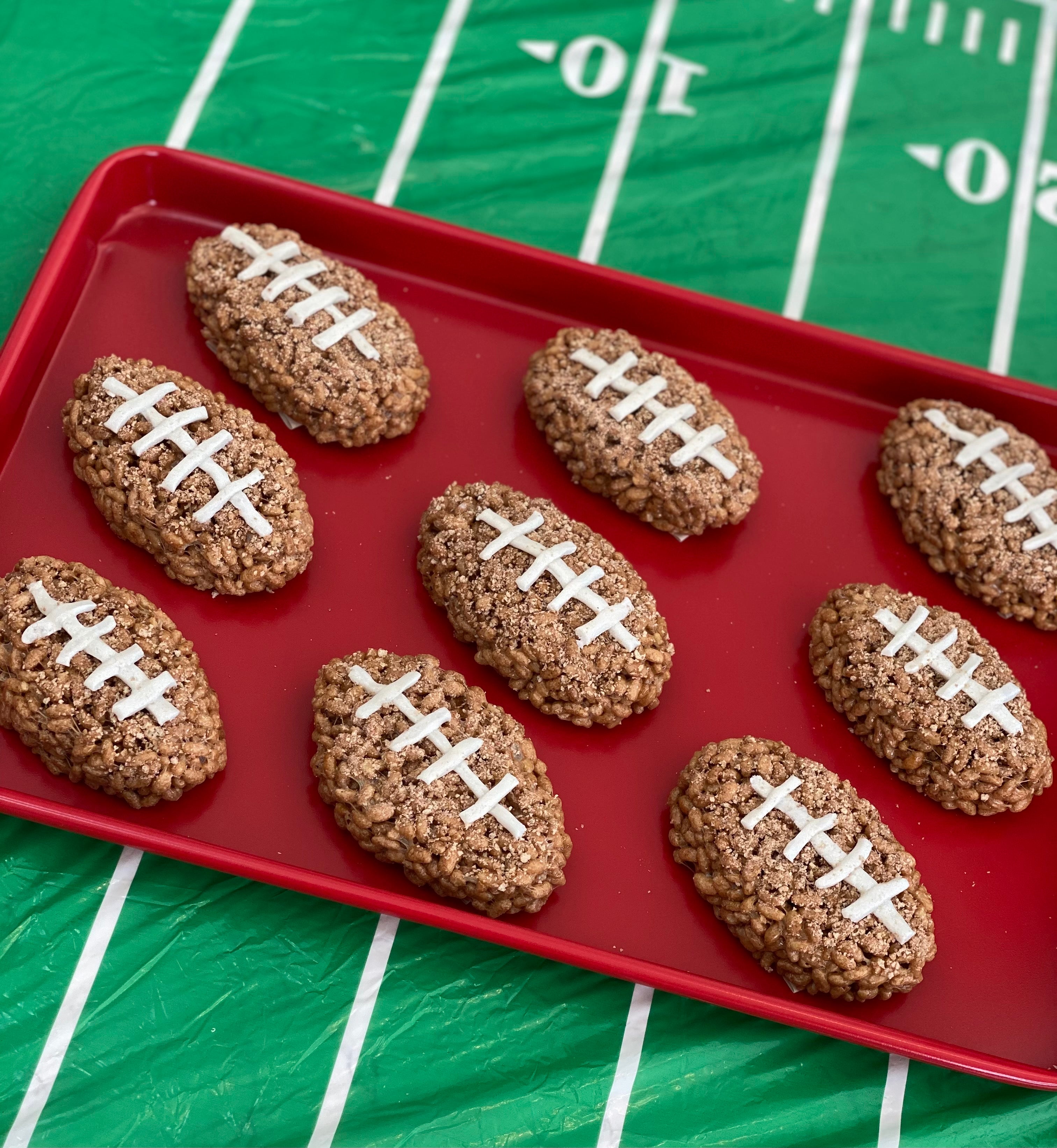  Recipe  :: Football Cocoa Krispy Treats