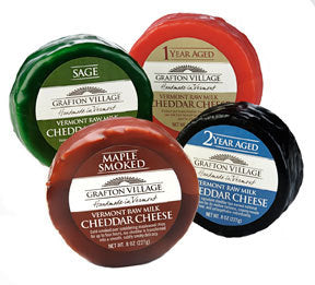 Grafton Village Cheddar Cheese Party Rounds - Perfect gift for a cheese lover for the holidays