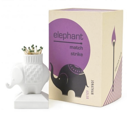 Jonathan Adler White Elephant Match Strike - great hostess gift - Stylish Spoon 2013 Holiday Gift Guide