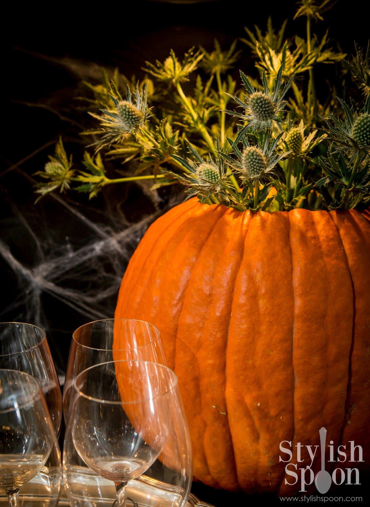 DIY Pumpkin Vase for Halloween or Thanksgiving