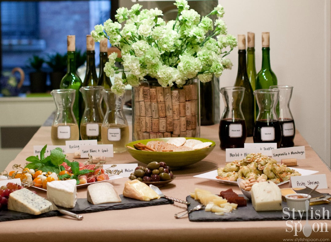 Wine and cheese tasting party :: Stylish Spoon