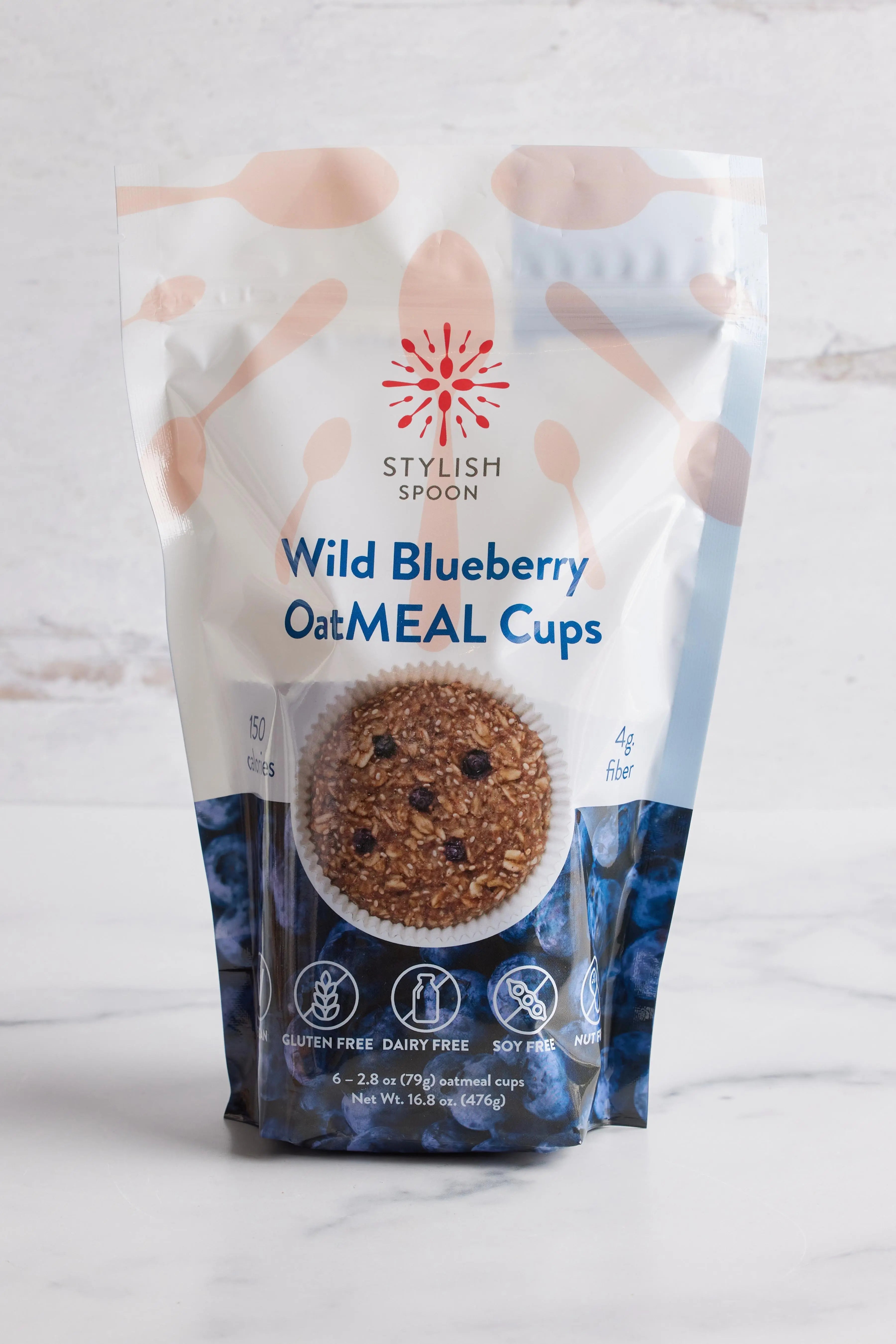 Wild Blueberry OatMEAL Cups Stylish Spoon